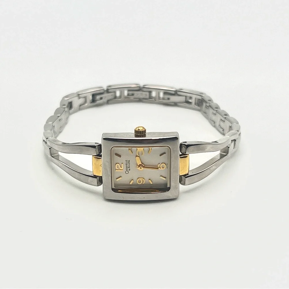 Caravelle by Bulova Womens Watch Two-Tone 6.75" New Battery - Picture 2 of 13